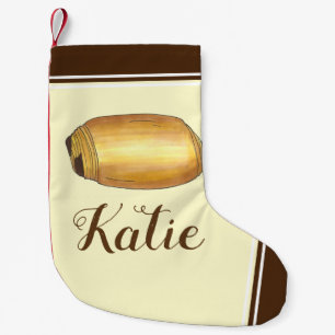 Pain au Chocolat Fransk Food Croissant Pastry Liten Julstrumpa