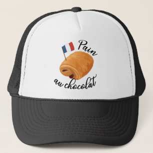 Pain Au Chocolat - Lustigt Fransk-bakverk Keps