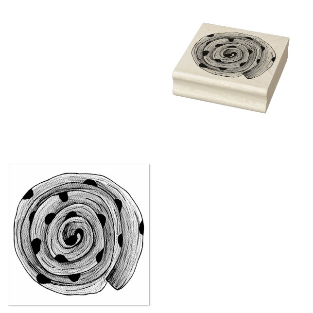 Pain Aux Raisins Fransk Pastry Patisserie Baking Stämpel (Stämplad)