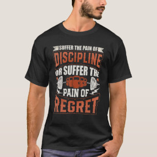 Pain Discipline eller Rec Workout Motivational Tra T Shirt