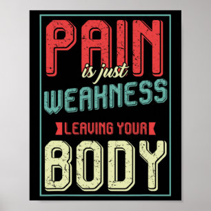 Pain för motivationspest för att bygga upp boodybu poster