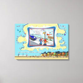 Pain In The Neck | Get Well 24x16 Canvastryck