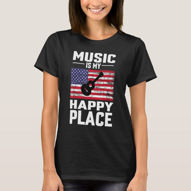 Pain of the Composer's Creation Music Is My Happy  T Shirt (Framsida)