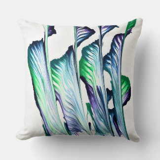 Pain Remover 1 Purple Green Abstract Accent Pillow Kudde