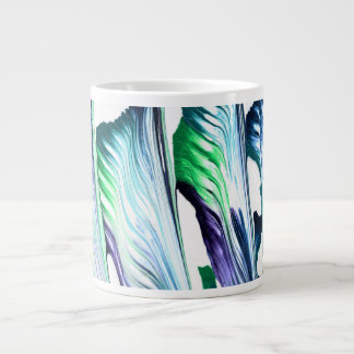 Pain Remover 1 Purple Green Abstract Drink Mug Jumbo Mugg