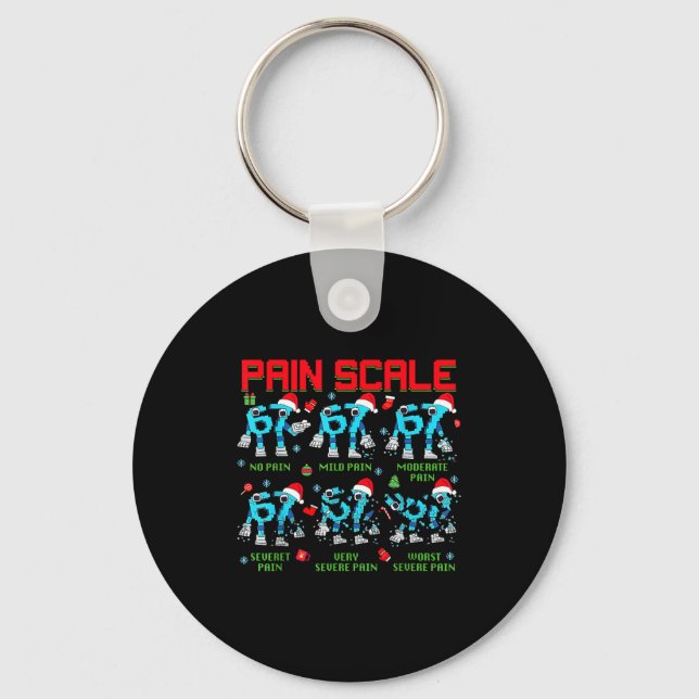 Pain Scale Steal A Six Seven Brainrot Italian Funn Nyckelring (Framsida)