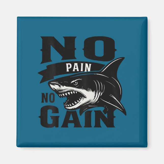 Pain Today Wer Tomorrow Motivational Gym Insration Magnet (Framsidan)