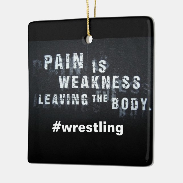 PAIN Weekness lämnar kroppens julprydnad Julgransprydnad Keramik (Vänster)