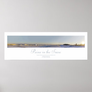 Paine in Snö Print Poster