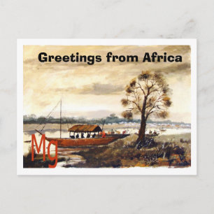 PAINERA 7 kopior, Hälsning från Afrika Vykort