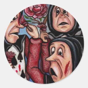 PAINERA RO Alice i Wonderland Sticker Runt Klistermärke
