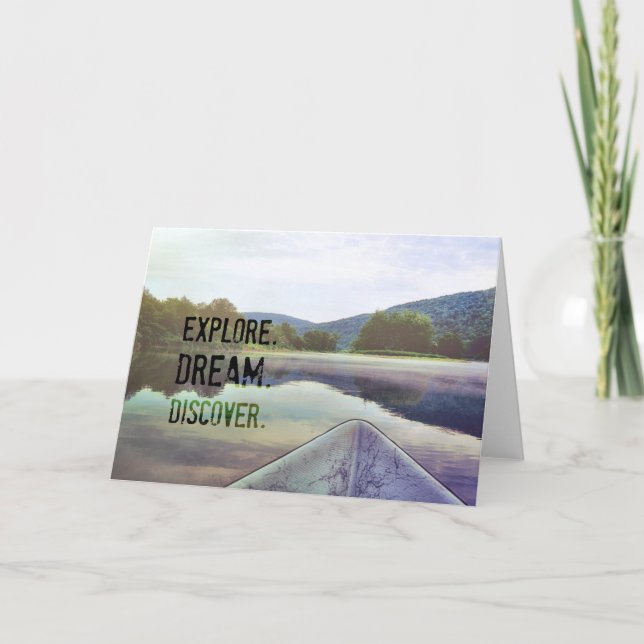 PAINERAT RIVER-gratulationskort Tack Kort (Framsida)