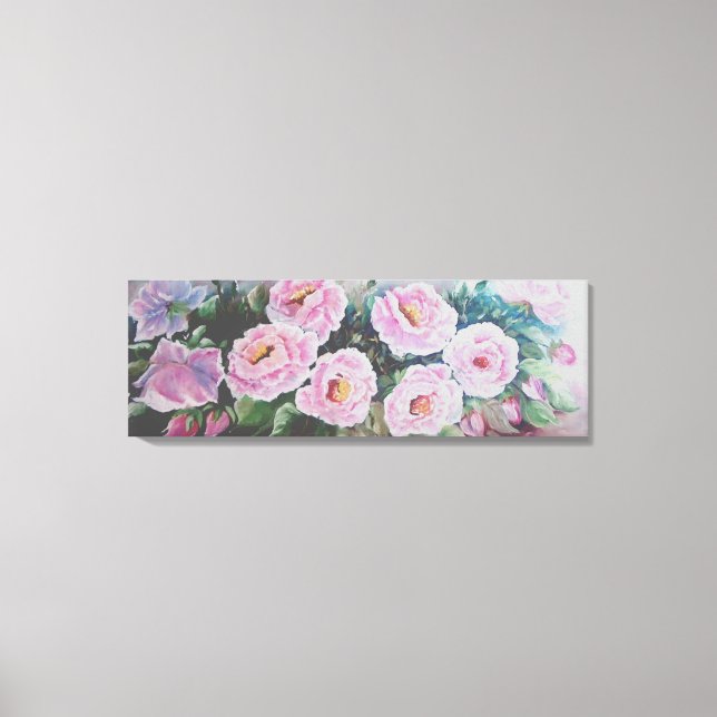 PAINERING AV ROSA VILD RO CANVASTRYCK (Framsida)