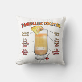 PAINKILLER Cocktail Recipe Art Kudde