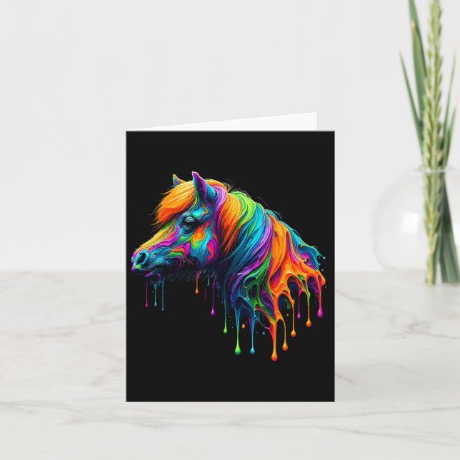 Paint Art Miniature Horse  Equestr Kort (Framsida)