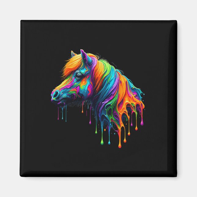 Paint Art Miniature Horse  Equestr Magnet (Framsidan)