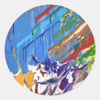 Paint Blast Runt Klistermärke