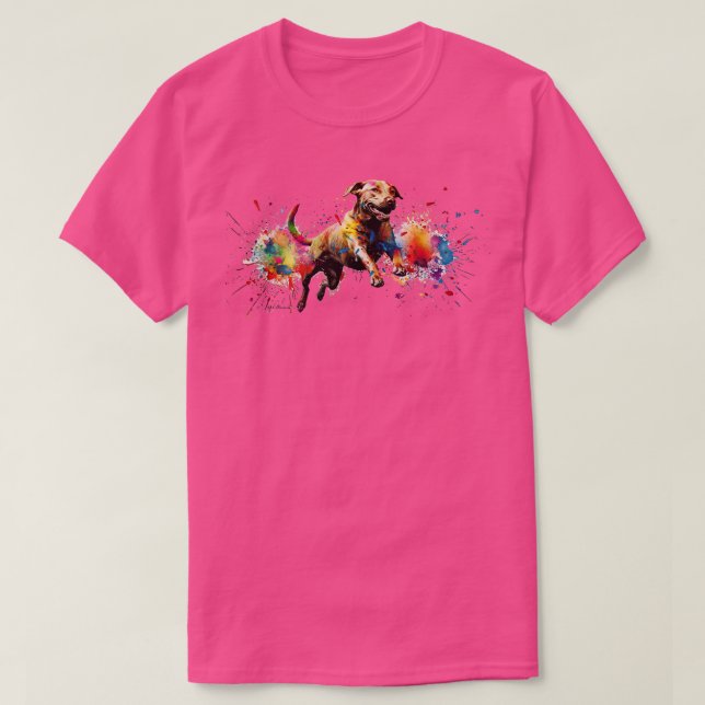 Paint Boll Hund T Shirt (Design framsida)