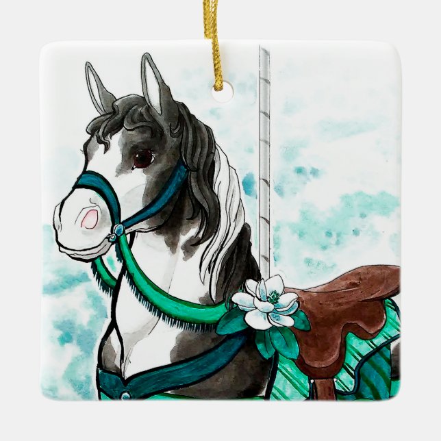 Paint Carousel Horse Ornament (Framsida)