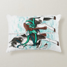 Paint Carousel Horse Pillow Prydnadskudde