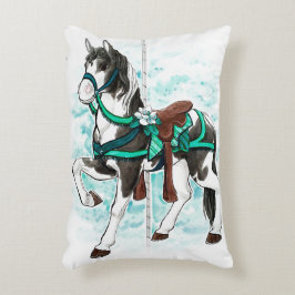 Paint Carousel Horse Pillow Prydnadskudde