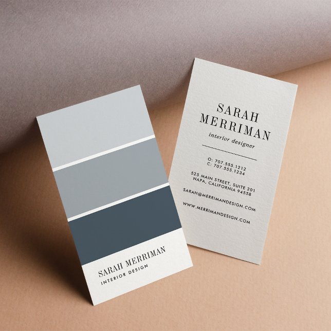 Paint Chip | Redigerbar designer för Färg Insida Visitkort (Skapare uppladdad)