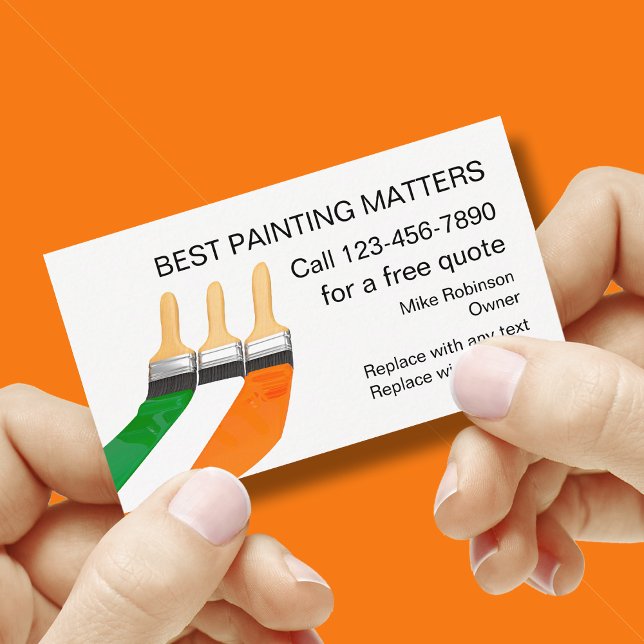 Paint Contraktor House Painter Business Carda Visitkort (Skapare uppladdad)