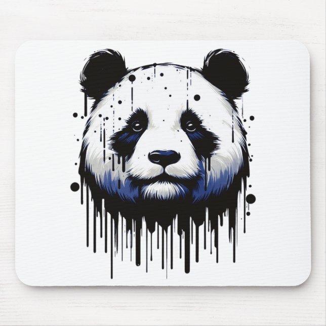 Paint Drip Panda Musmatta (Framsidan)