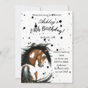 Paint Horse Birthday Card av Amylyn Bihrle Inbjudningar