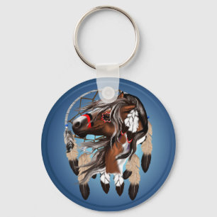 Paint Horse Dreamcatcher Keychain Nyckelring