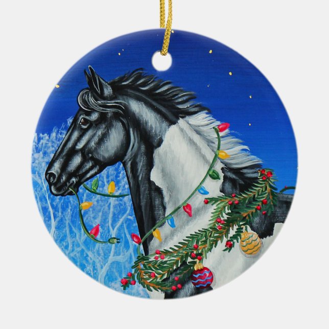 Paint Horse jul Ornament (Framsidan)