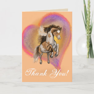Paint Horse Kärlek Tack Kort