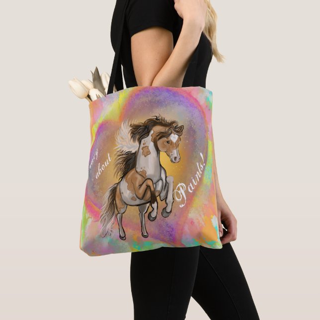 Paint Horse Kärlek Tygkasse (Närbild)