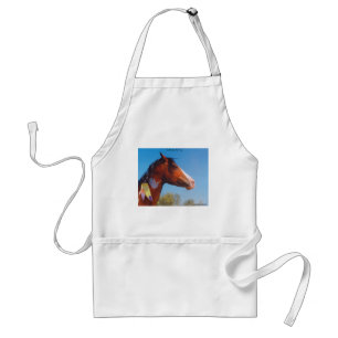 Paint Horse Krig Pony Feathers Apron Förkläde