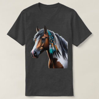 Paint Horse med Native Pärlor T Shirt