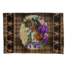 Paint Horse Mustang med Iris och butterflies