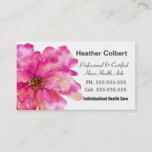 Paint Me Rosa Cheerful Caregiver Professionell Visitkort