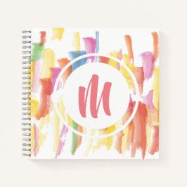 Paint Nedfläckad Monogram Sketchbook