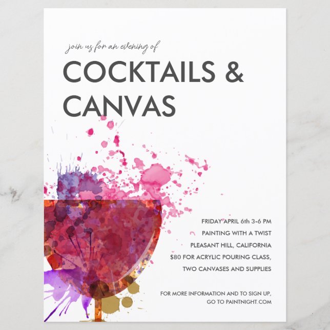 Paint Night Flyer (Framsida)