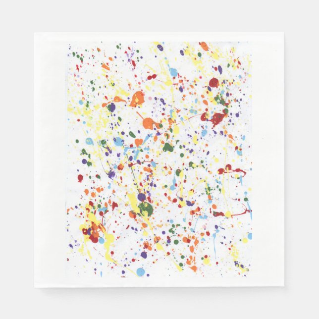 "Paint Party" Pappra blöjor Pappersservett (Framsidan)