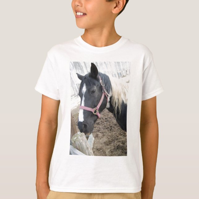Paint Pinto Horse T-shirt (Framsida)