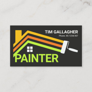 Paint Push Paeing Home Tak Linjer Visitkort