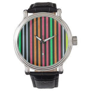 Paint Rainbow Rand Black Armbandsur