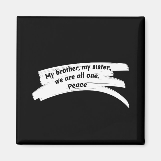 Paint-rensa fredsmeddelande magnet (Framsidan)