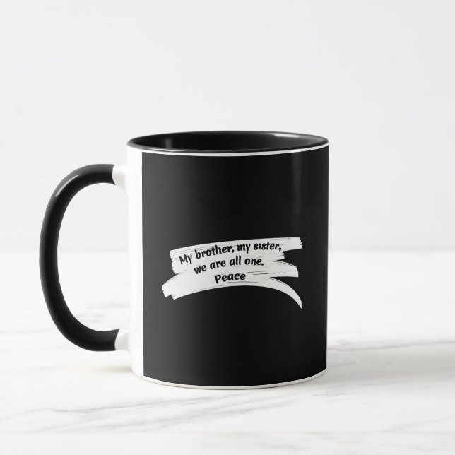 Paint-rensa fredsmeddelande mugg (Vänster)