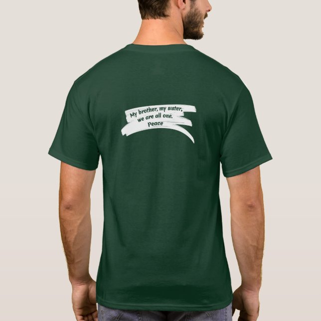 Paint-rensa fredsmeddelande t shirt (Baksida)