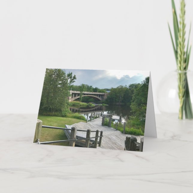 Paint River BoardgångBlank Greeting Card Kort (Framsida)