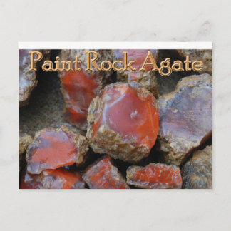Paint rock agate vykort