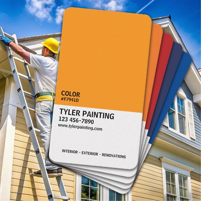 Paint Sample Painting Company Visitkort (Skapare uppladdad)
