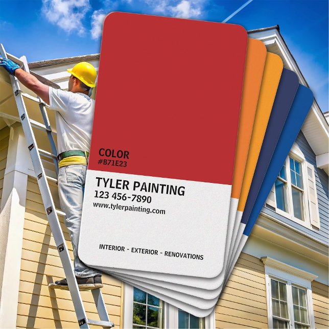 Paint Sample Painting Company Visitkort (Skapare uppladdad)